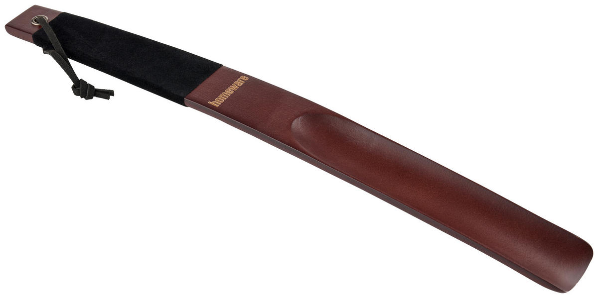 SKOHORN - valnötsfärgad, Basics, trä/textil (38/3,8/1,25cm) - Best Price
