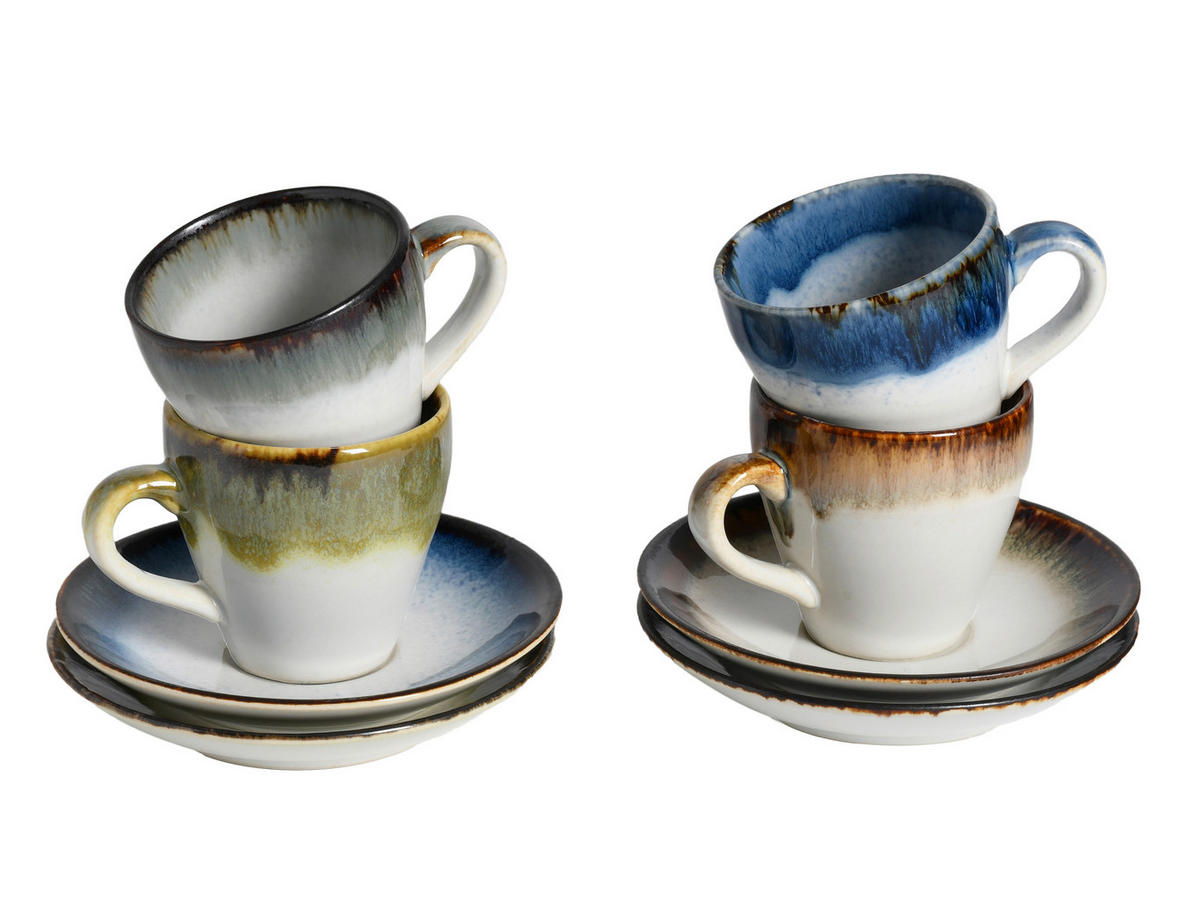 TASSENSET Cascade 8-teilig  - Multicolor, Basics, Keramik - Creatable