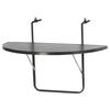 BALKONHÄNGETISCH Metall, Holzwerkstoff Anthrazit  - Anthrazit, Basics, Holzwerkstoff/Metall (50/100/20cm) - Gardenson