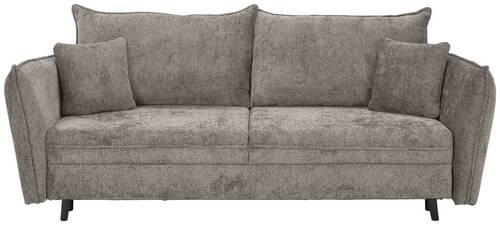 SCHLAFSOFA Chenille Greige  - Greige/Schwarz, KONVENTIONELL, Holz/Textil (238/99/108cm) - Carryhome