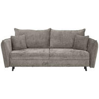 SCHLAFSOFA in Chenille Greige  - Greige/Schwarz, Konventionell, Holz/Textil (238/99/108cm) - MID.YOU