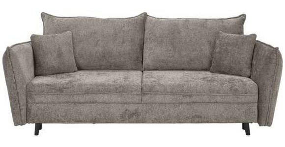 SCHLAFSOFA in Chenille Greige  - Greige/Schwarz, KONVENTIONELL, Holz/Textil (238/99/108cm) - Carryhome