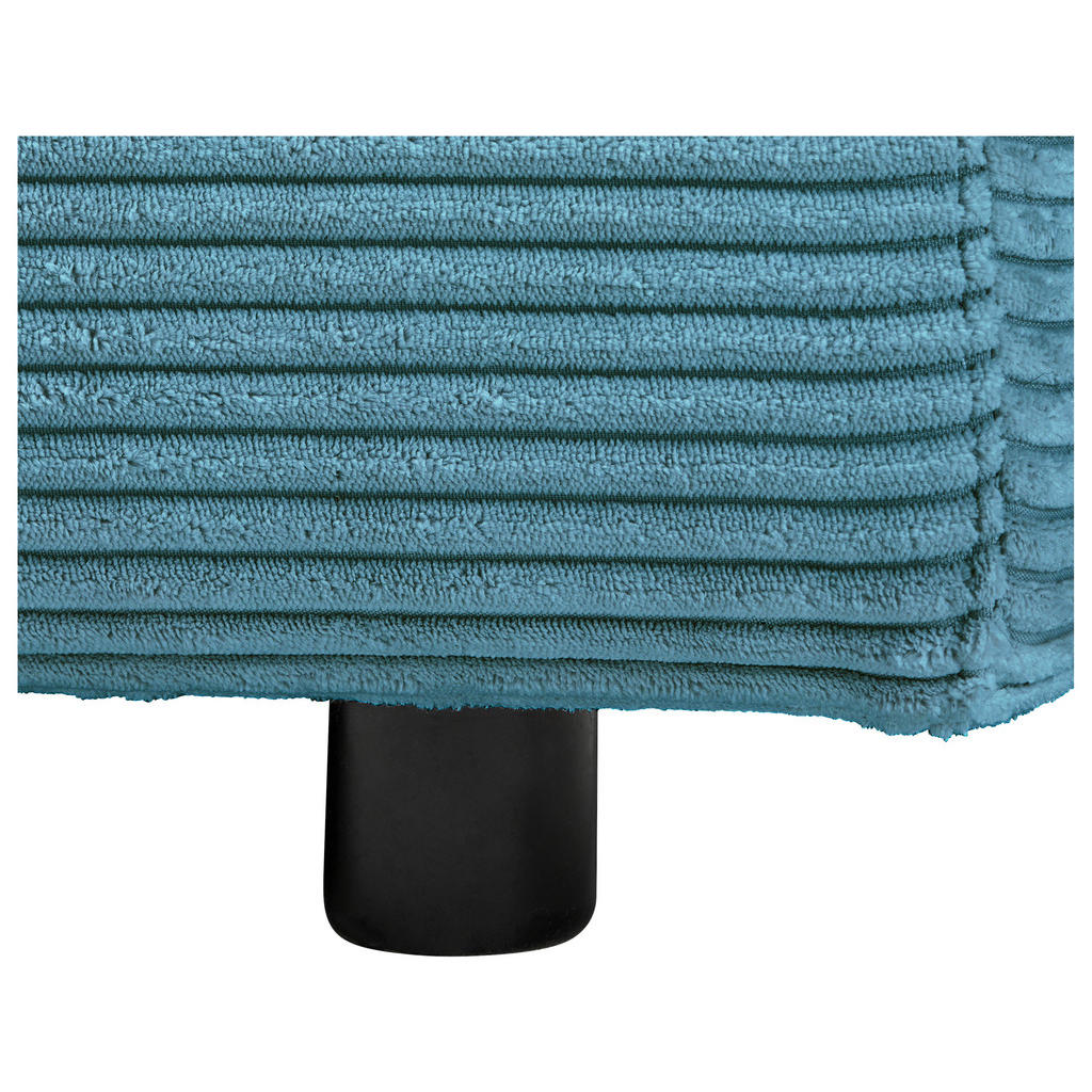 Thumbnail - Hom`in Ecksofa, Petrol, Textil, 4-Sitzer, Füllung: Schaumstoff, Federn, Ottomane links, L-Form, 265x224 cm, Blauer Engel...