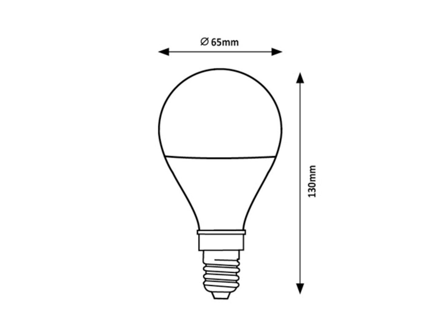 LED SIJALICA - bela, Osnovno, metal/plastika (6.5/13cm)