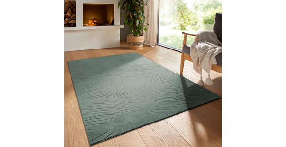 WEBTEPPICH 60/120 cm Stilo Hellgrün  - Hellgrün, KONVENTIONELL, Textil (60/120cm) - Novel