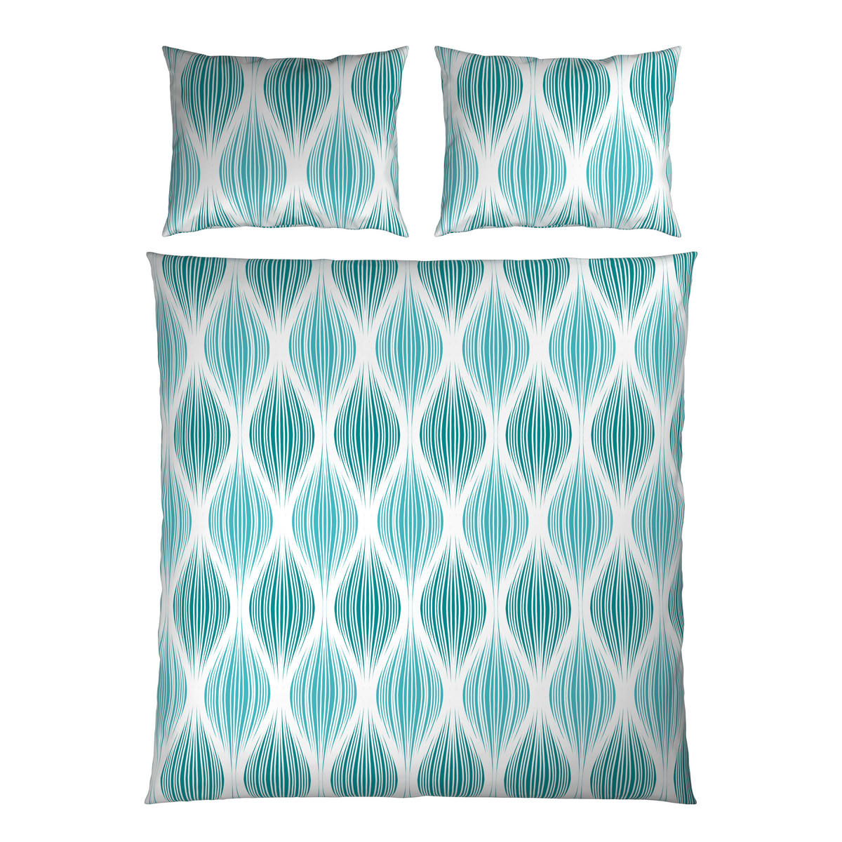 BETTWÄSCHE Satin 200/200 cm  - Blau, Textil (200/200cm) - Novel