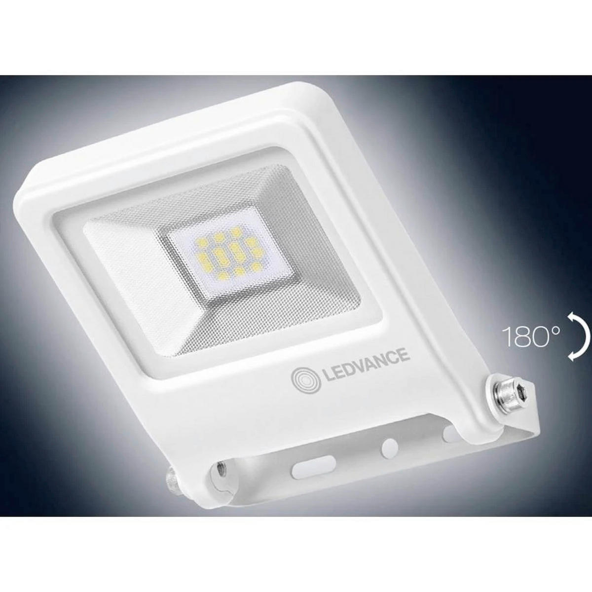 LED-AUßENLEUCHTE 12,2/10,8/3,3 cm   - Klar/Weiß, Design, Glas/Metall (12,2/10,8/3,3cm) - Ledvance