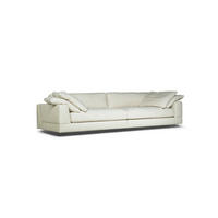 4-SITS SOFFA i vit  - vit, Klassisk, trä/textil (324/81/120cm) - Novel