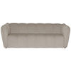 3-SITZER-SOFA LIVOLI in Chenille Creme  - Creme/Schwarz, Design, Kunststoff/Textil (217/70/94cm) - MID.YOU