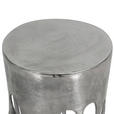 BEISTELLTISCH in Metall 37/37/64 cm  - Silberfarben, MODERN, Metall (37/37/64cm) - Ambia Home