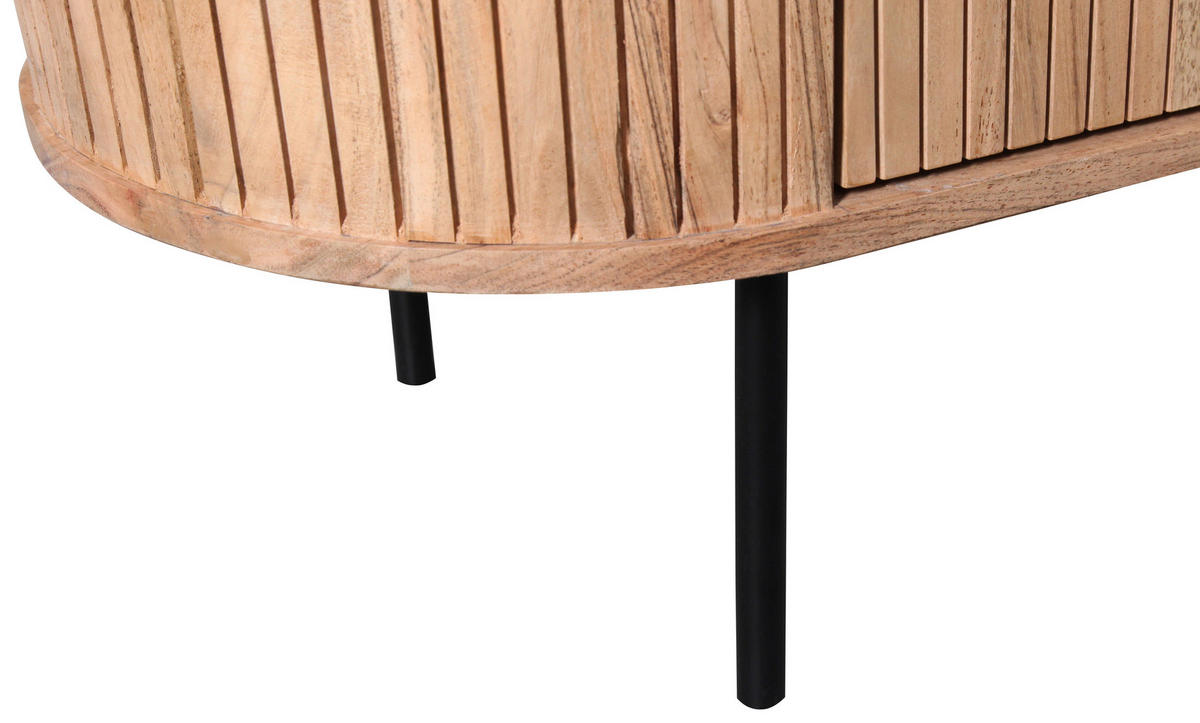 SCHRANK - Grau, KONVENTIONELL, Holz/Metall (118/195/40cm) - Livetastic