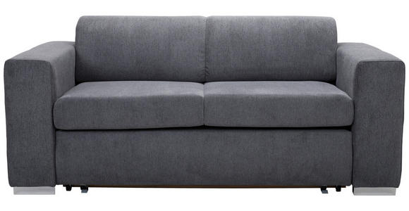SCHLAFSOFA  in Chenille Anthrazit  - Anthrazit/Silberfarben, KONVENTIONELL, Kunststoff/Textil (190/81/97,5cm) - Carryhome