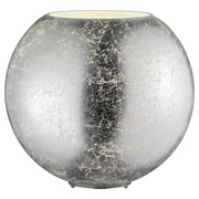 LAMPA STOLNÍ - barvy stříbra, Lifestyle, kov/sklo (28/27,5cm)