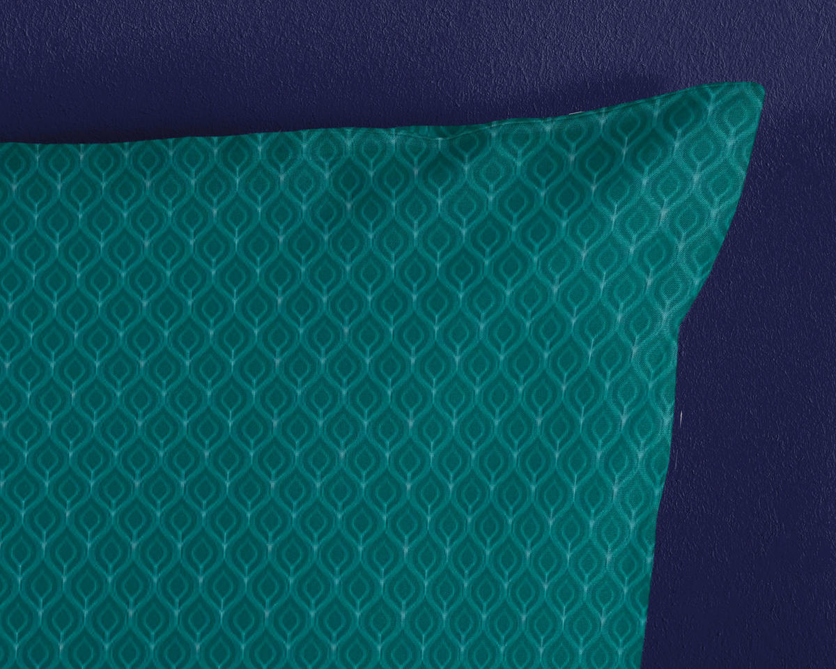 BETTWÄSCHE HIP Satin 140/200 cm  - Dunkelgrün/Grün, LIFESTYLE, Textil (140/200cm)