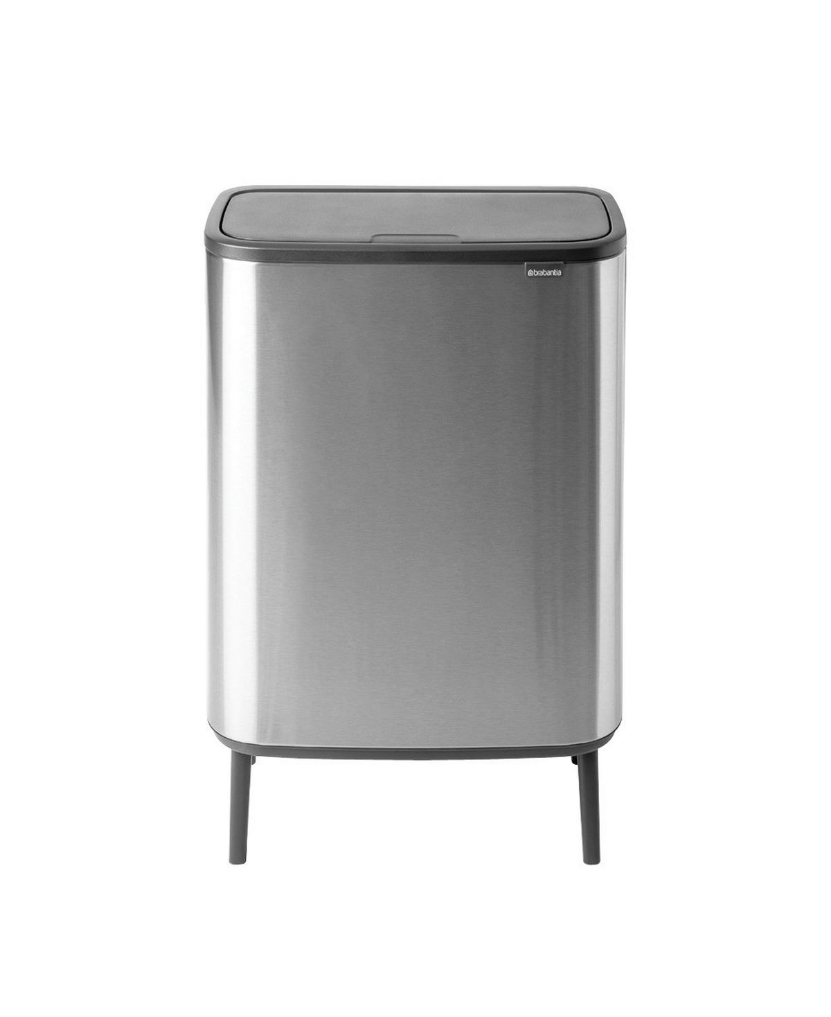 KOŠ ZA OTPAD  60 l   - siva/srebrne boje, Basics, plastika (54.5/81.5/31.2cm) - Brabantia