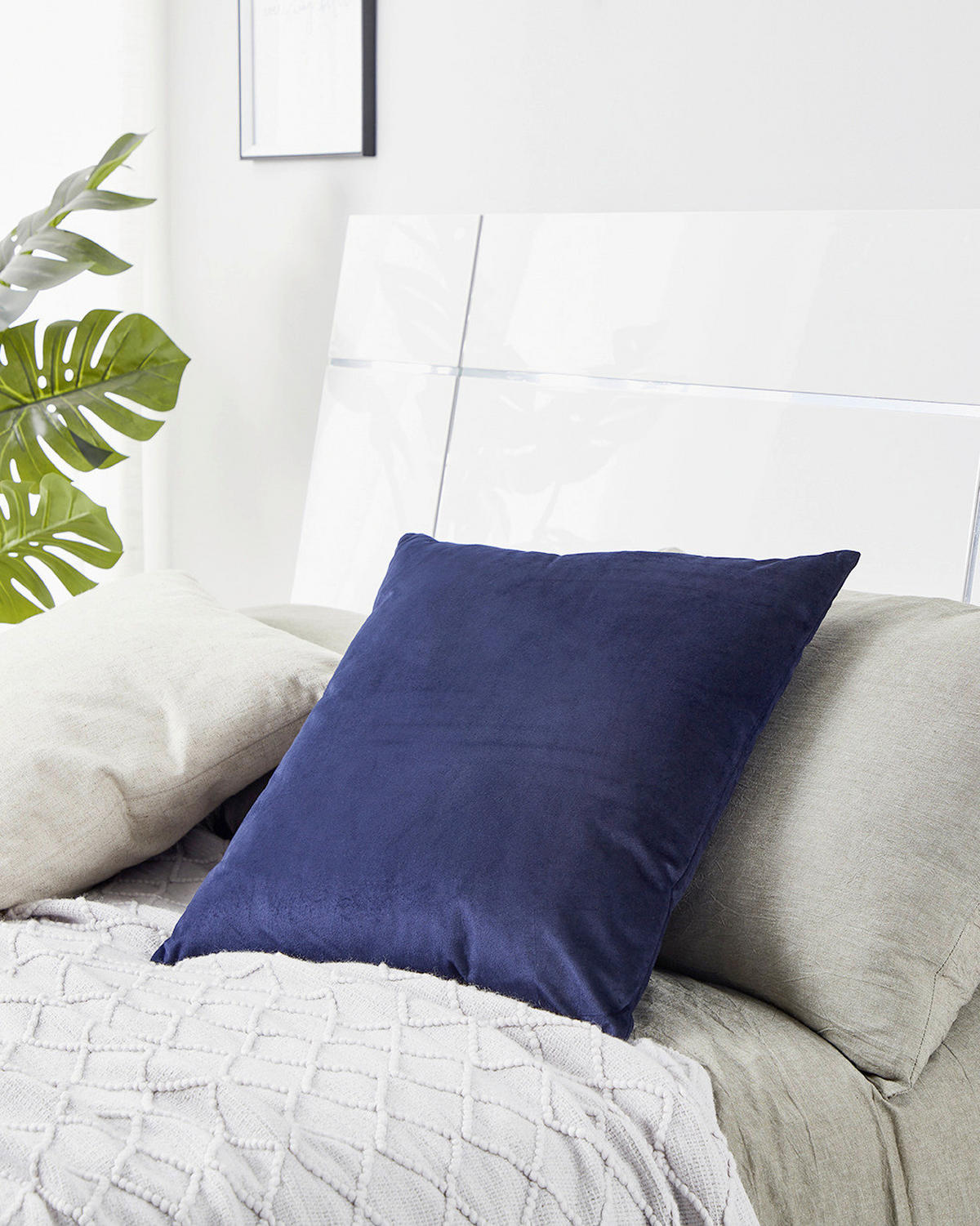 ZIERKISSEN  50/50 cm   - Dunkelblau, Basics, Textil (50/50cm) - Eglo