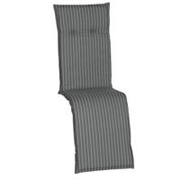 PODLOŽKA NA RELAXAČNÍ KŘESLO, 171/50/6 cm - šedá, Design, textil (171/50/6cm)
