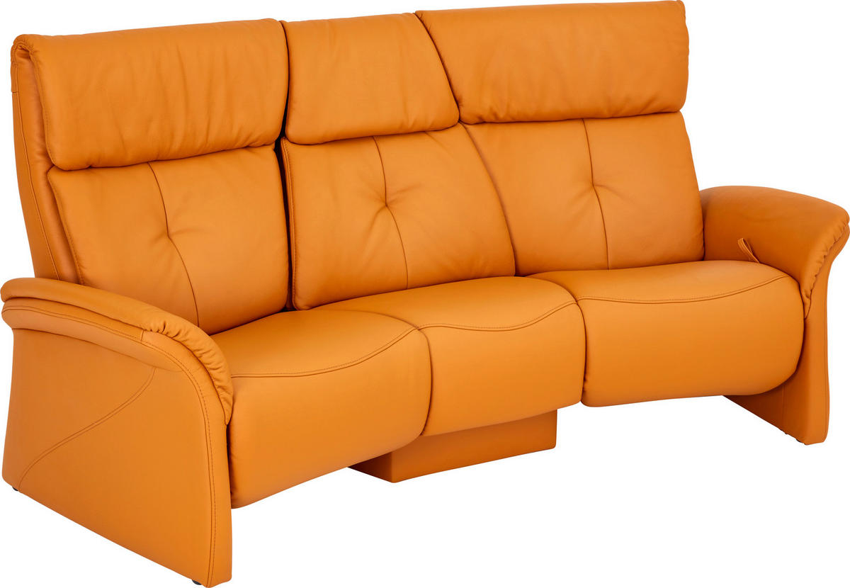 TRAPEZSOFA in Echtleder Gelb  - Gelb, Konventionell, Leder (208/107/103cm) - Himolla Komfortklass