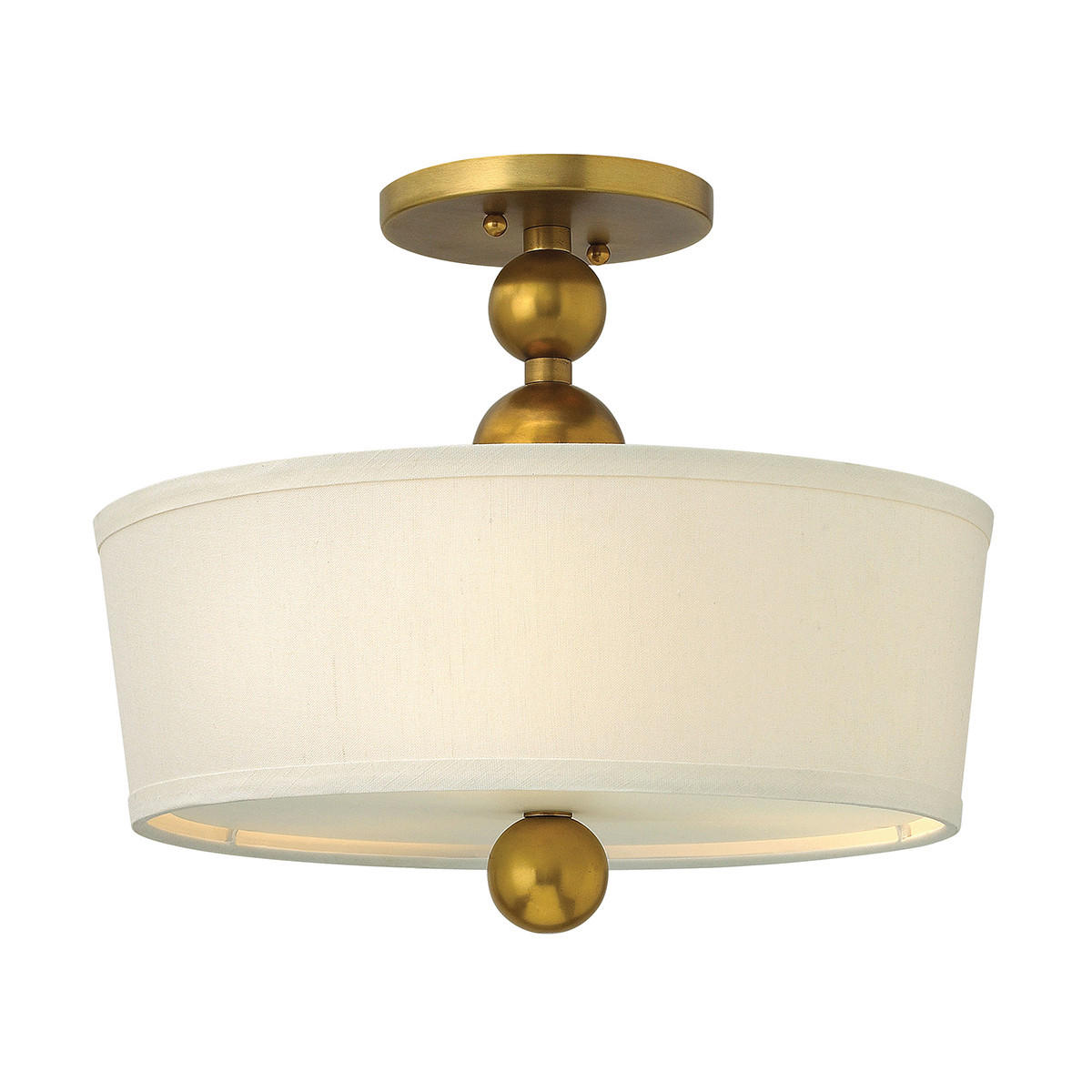 DECKENLEUCHTE Zelda 37.5/31.8 cm   - Messingfarben, ROMANTIK / LANDHAUS, Glas/Metall (37.5/31.8cm) - Elstead Lighting