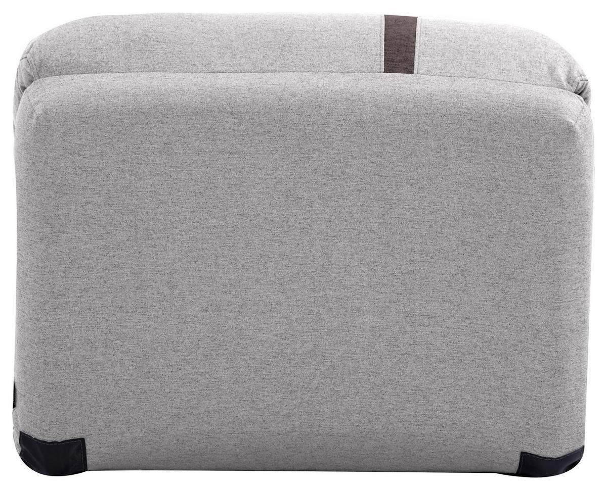 SCHLAFSESSEL  in Webstoff Hellgrau  - Dunkelgrau/Hellgrau, Design, Textil (78/58/82cm) - Livetastic