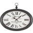 WANDUHR Braun - Braun, LIFESTYLE, Glas/Holz (50/40/5cm) - Ambia Home WANDUHR Braun - Braun, LIFESTYLE, Glas/Holz (50/40/5cm) - Ambia Home