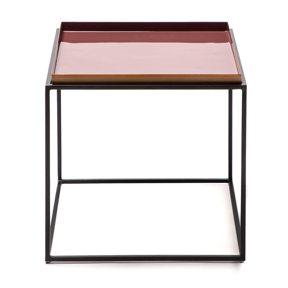 BEISTELLTISCH in Metall 40/40/40 cm  - Pink/Violett, Basics, Metall (40/40/40cm) - Kayoom