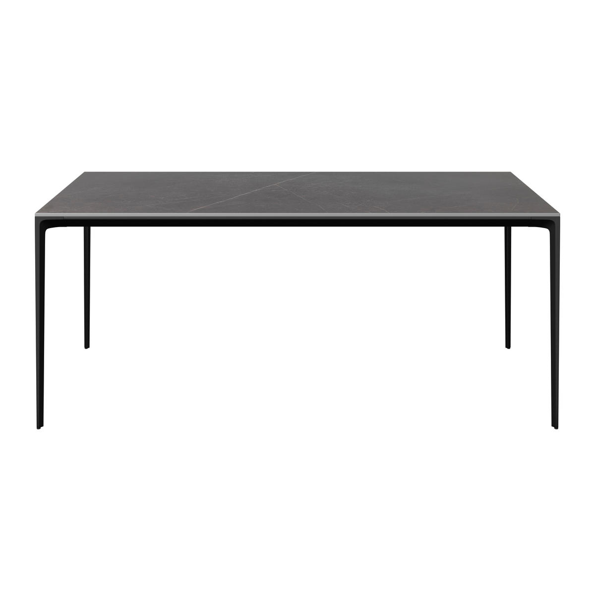 GARTENTISCH 180/90/73 cm Metall, Stein rechteckig  - Anthrazit, Design, Stein/Metall (180/90/73cm) - Dieter Knoll