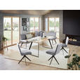 ECKBANK 183/243 cm  in Grau, Schwarz, Eichefarben  - Eichefarben/Schwarz, Design, Holz/Textil (183/243cm) - Voleo