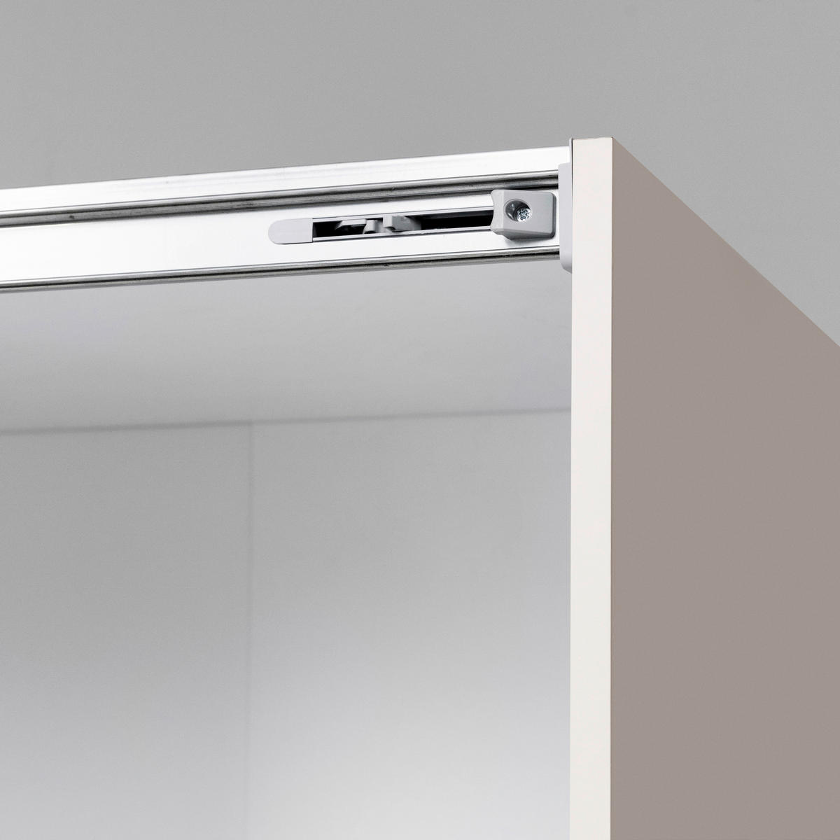 SCHIEBETÜRENSCHRANK 200/210/62 cm 2-türig Kaschmir  - Kaschmir/Schwarz, MODERN, Holzwerkstoff/Metall (200/210/62cm) - MID.YOU