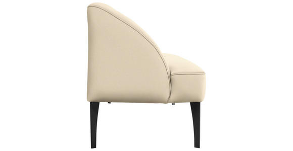 SITZBANK in Textil Beige  - Beige/Schwarz, KONVENTIONELL, Textil/Metall (177/85/72cm) - Moderano