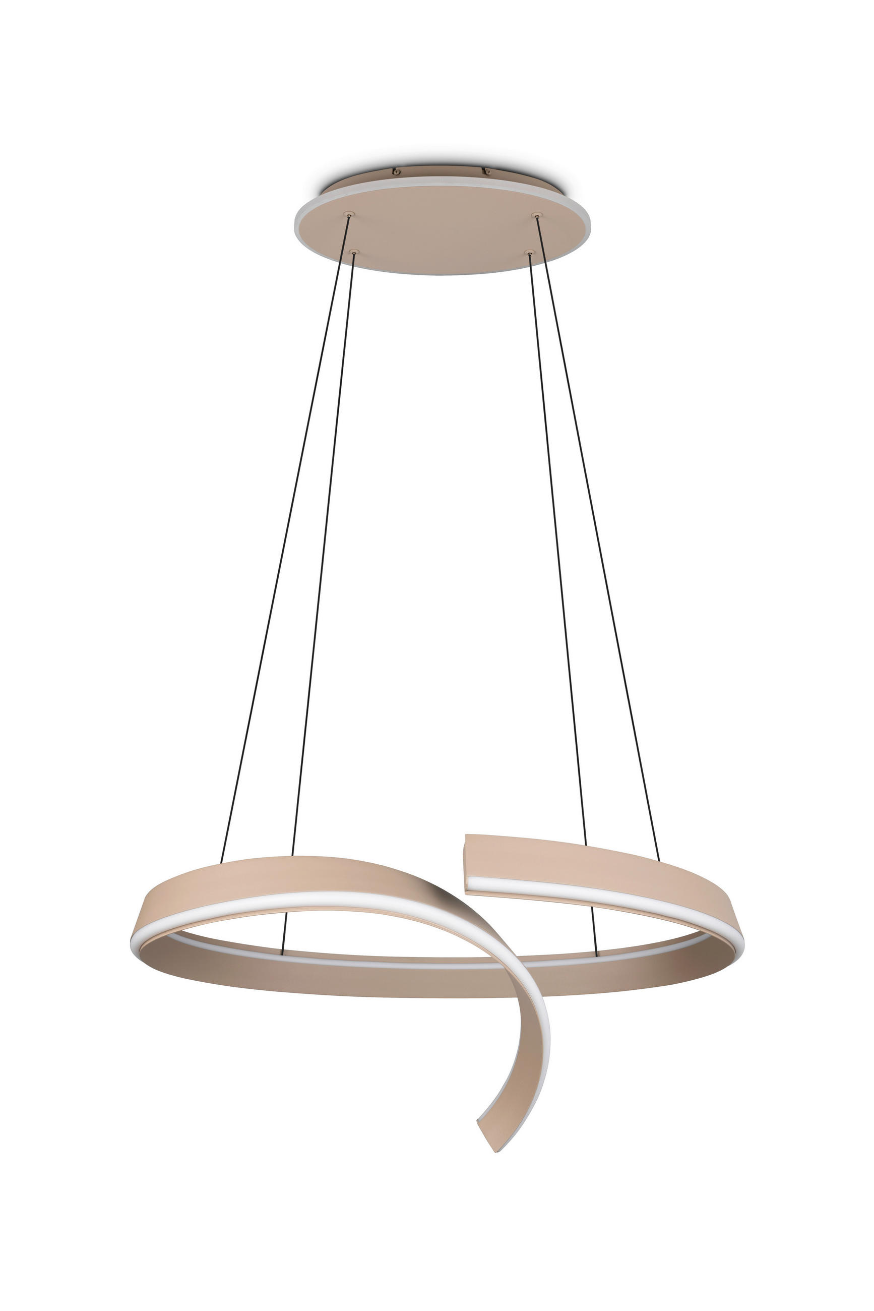 LED-HÄNGELEUCHTE CIRONDA 81/200/55 cm  - Beige, Design, Metall (81/200/55cm) - Cinque