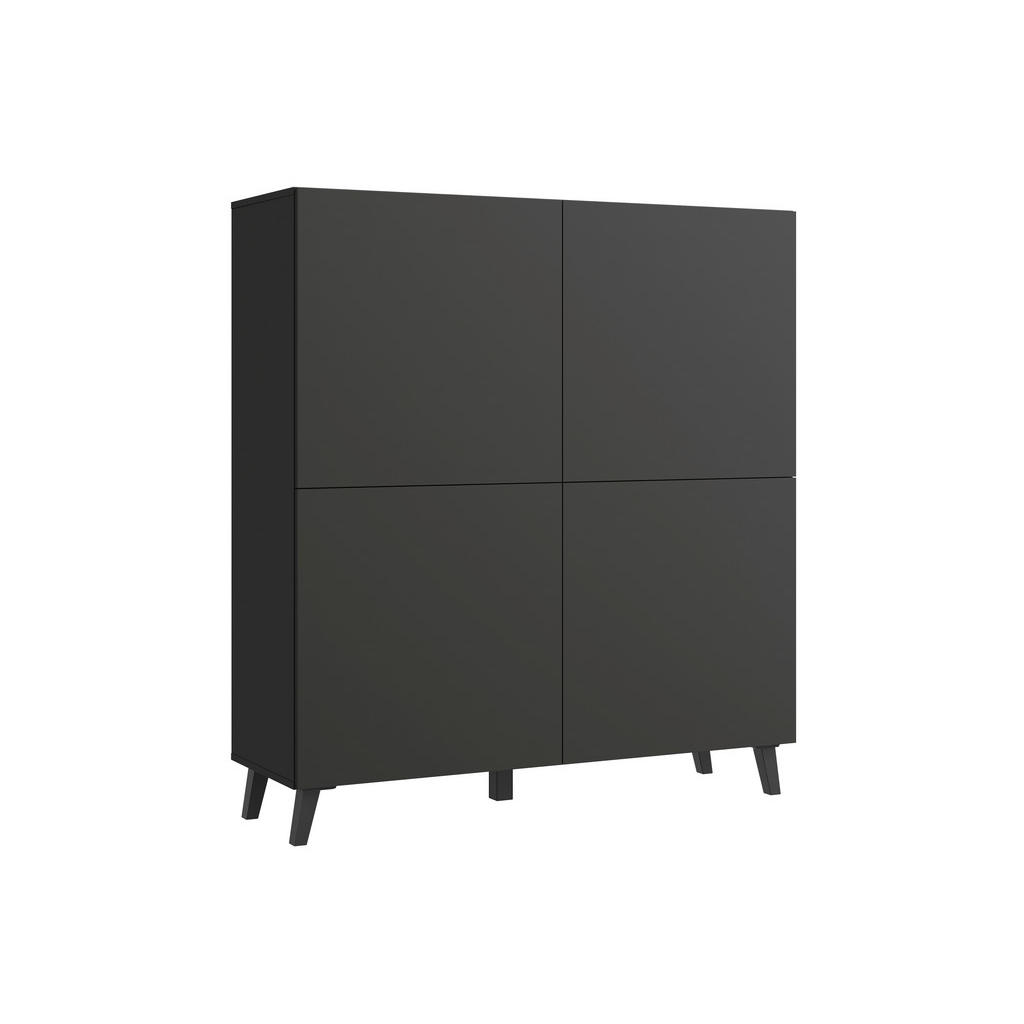 Highboard Phuket 120 Schwarz B: 120 Cm