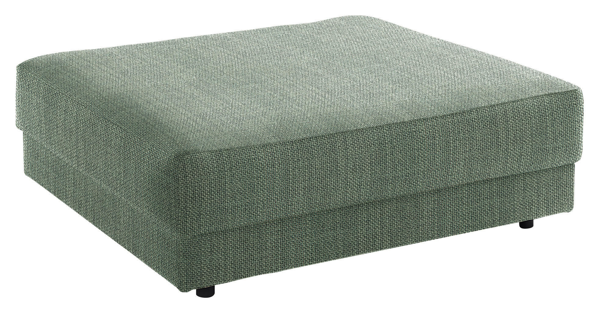 HOCKER in Textil Olivgrün  - Schwarz/Olivgrün, Design, Kunststoff/Textil (105/38/117cm) - home24