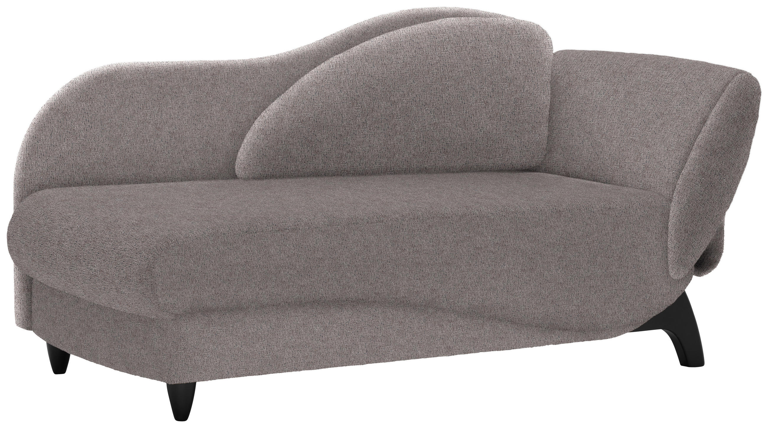 LIEGE Webstoff Grau  - Schwarz/Grau, MODERN, Holz/Textil (171-190/87/84cm) - Joka