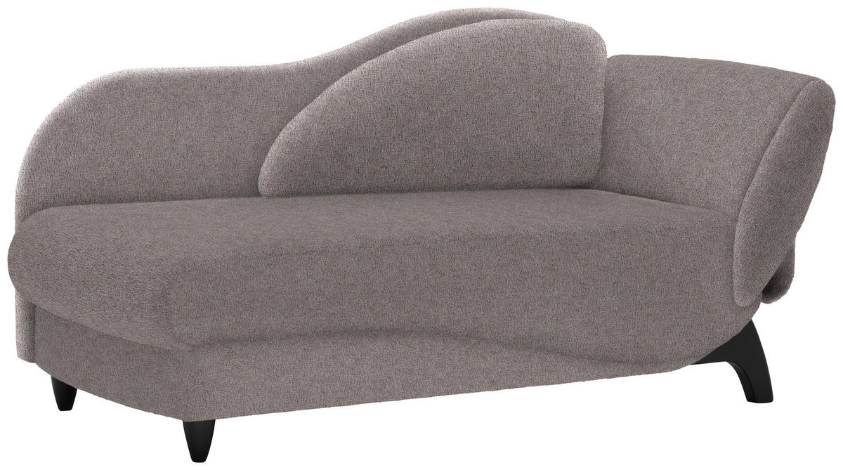LIEGE Webstoff Grau  - Schwarz/Grau, MODERN, Holz/Textil (171-190/87/84cm) - Joka