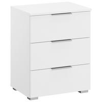 NACHTTISCH  in Weiss  - Weiss/Alufarben, Modern, Holzwerkstoff (47/62/42cm) - Rauch Möbel