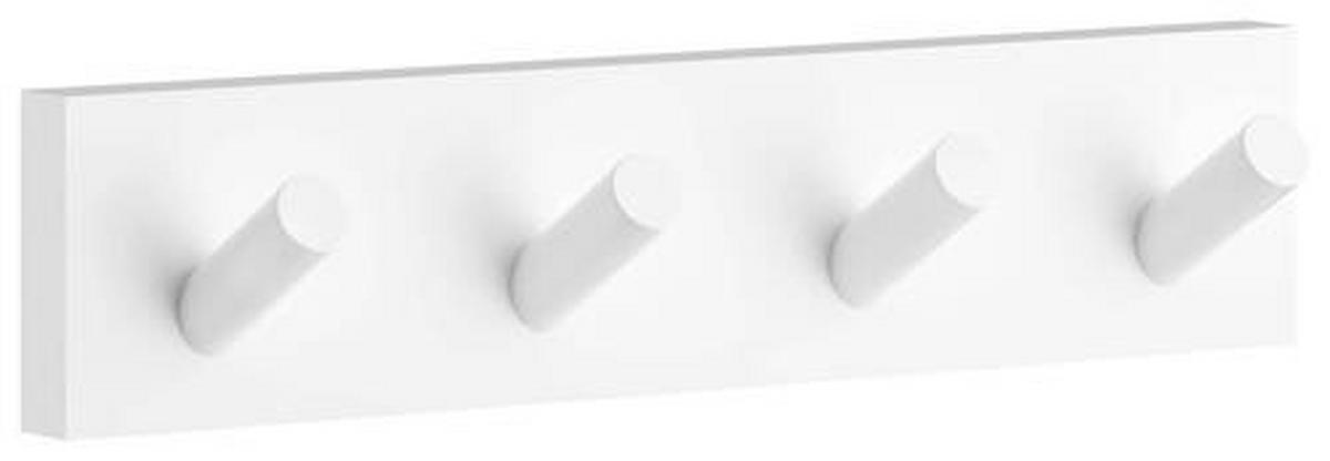 HAKENLEISTE  in Weiß  - Weiß, Basics, Metall (17,8/4/3,8cm)