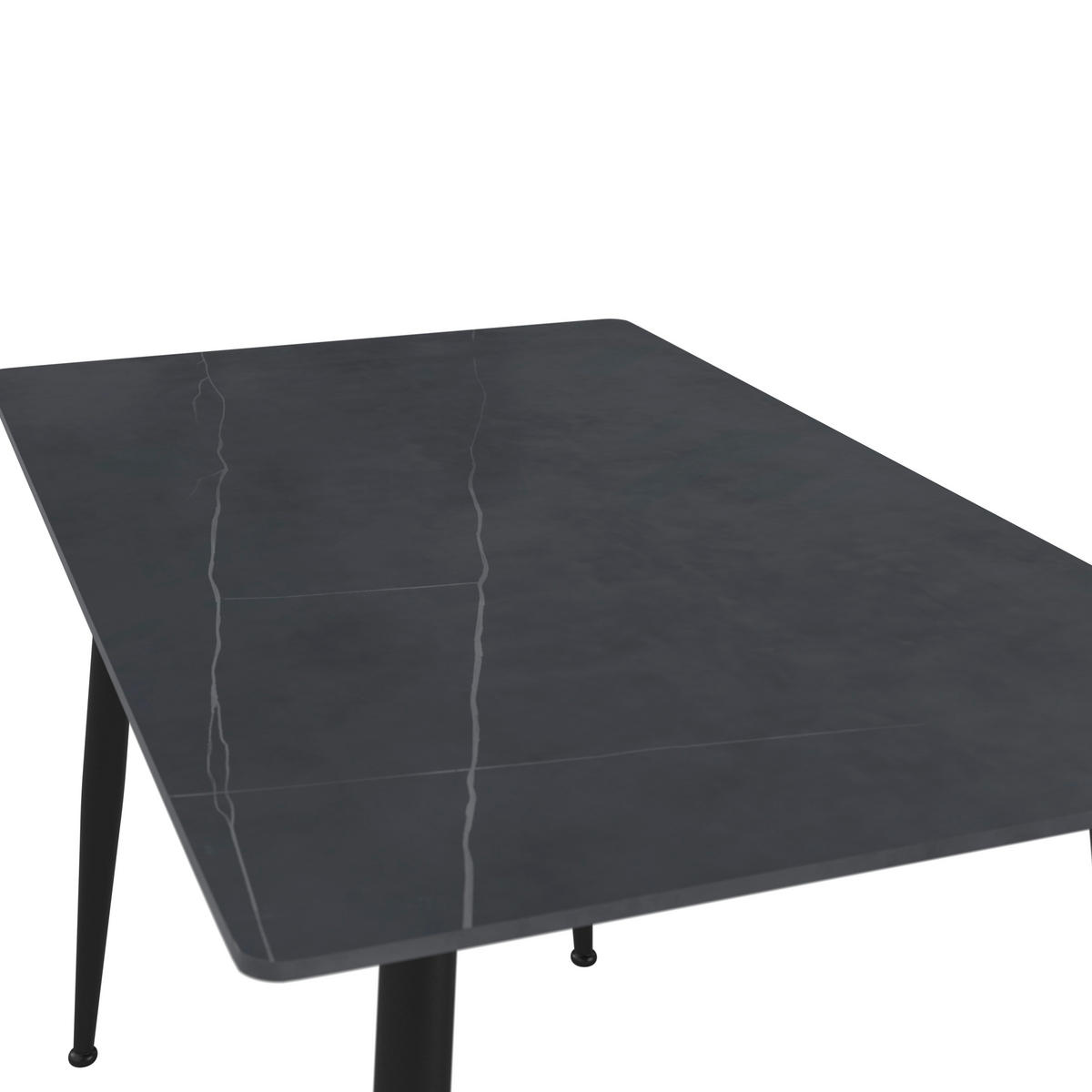 JEDÁLENSKÝ STÔL, čierna, 160/76/80 cm - čierna, Design, kov/keramika (160/76/80cm) - P & B