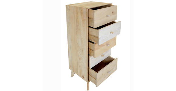 KOMMODE Kata  in 45/120/40 cm  - Naturfarben/Weiß, Design, Holz (45/120/40cm) - Landscape