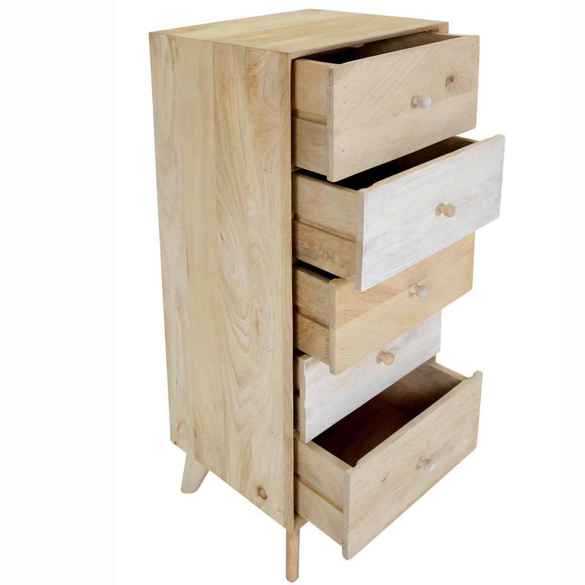 KOMMODE Kata  in 45/120/40 cm  - Naturfarben/Weiß, Design, Holz (45/120/40cm) - Landscape