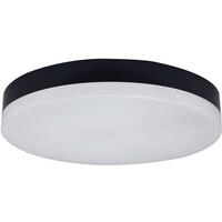 LED-DECKENLEUCHTE Orbis 28/5,1 cm   - Schwarz, Basics, Kunststoff (28/5,1cm)
