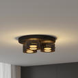 LED-DECKENLEUCHTE 41/12 cm   - Schwarz, Design, Glas/Kunststoff (41/12cm) - Novel