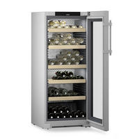 WEINKÜHLSCHRANK WPSD4652  - Grau, Basics, Metall (59,7/145,4/67,5cm) - Liebherr