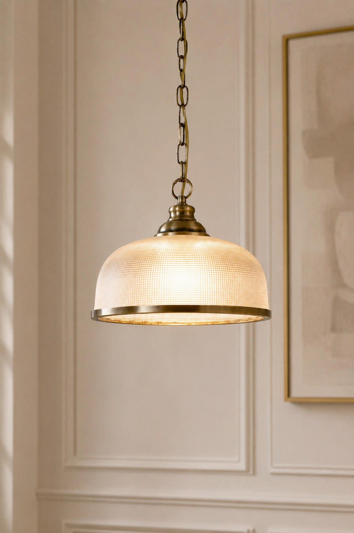HÄNGELEUCHTE Bistro II 27/120/27 cm  - Messingfarben, KONVENTIONELL, Glas/Metall (27/120/27cm)