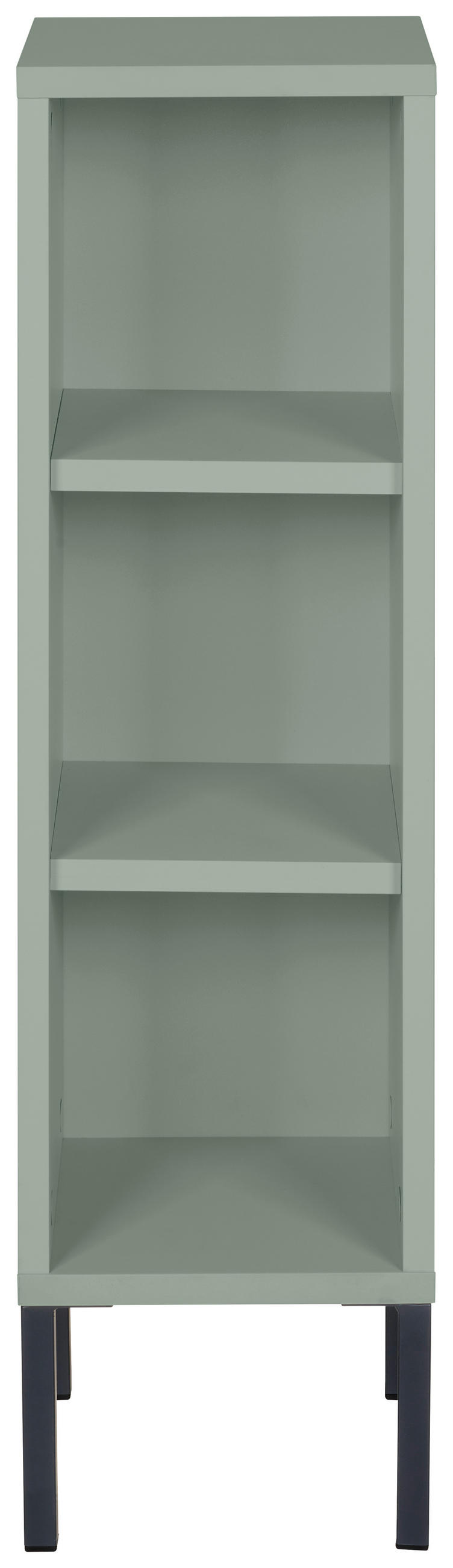 SP. REGÁL DO IZBY PRE BÁBÄTKÁ zelená,  - zelená/antracitová, Basics, kov/kompozitné drevo (25/89/25cm) - Jimmylee