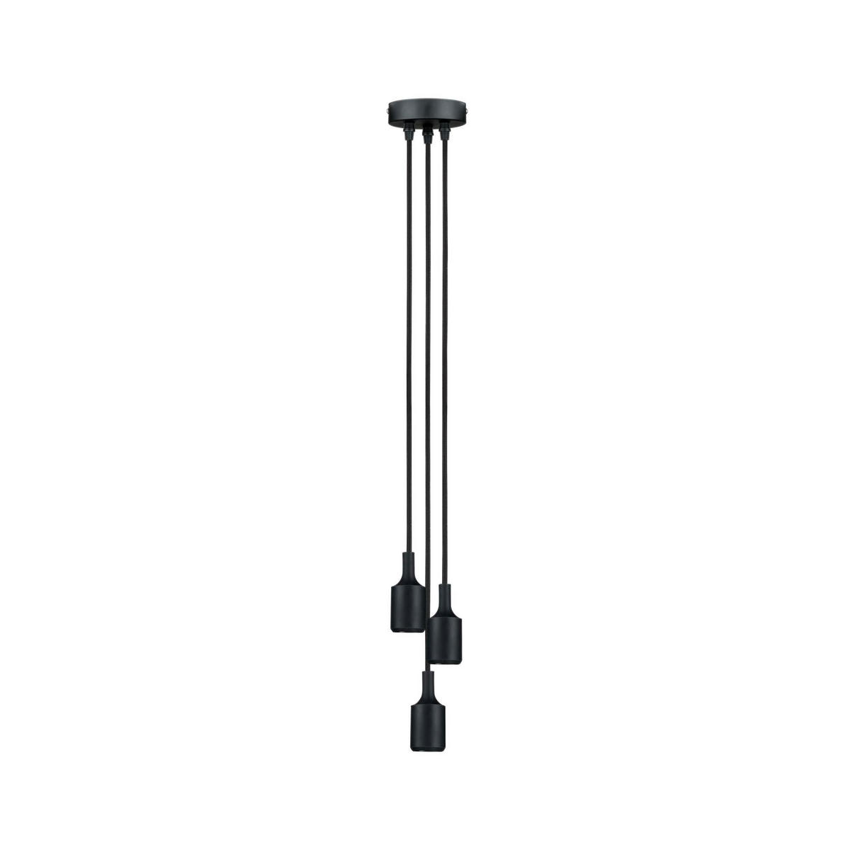 HÄNGELEUCHTE 10,0/200,0 cm  - Schwarz, Design, Kunststoff/Metall (10,0/200,0cm) - Paulmann