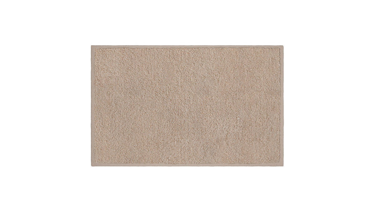 KOUPELNOVÁ PŘEDLOŽKA, 50/80 cm - béžová, Basics, textil/plast (50/80cm) - Grund