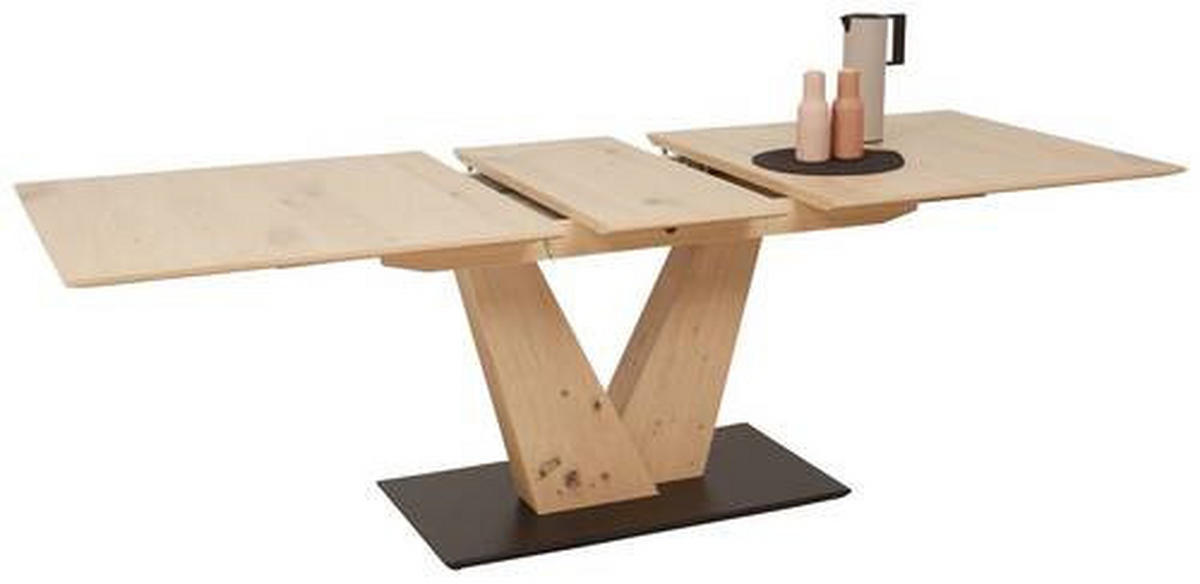 ESSTISCH in Holz, Holzwerkstoff 180-220/90/75 cm  - Eiche Bianco, Design, Holz/Holzwerkstoff (180-220/90/75cm) - Dieter Knoll