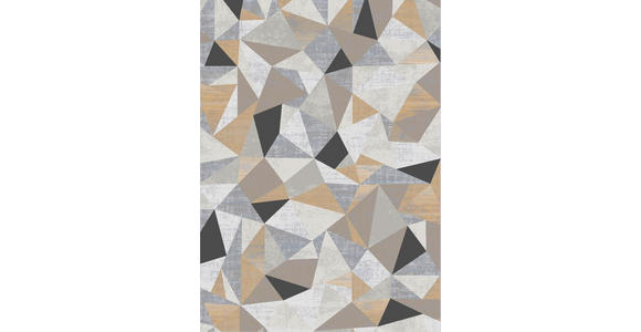 WEBTEPPICH 133/190 cm Memphis  - Anthrazit/Goldfarben, Design, Naturmaterialien/Textil (133/190cm) - Novel
