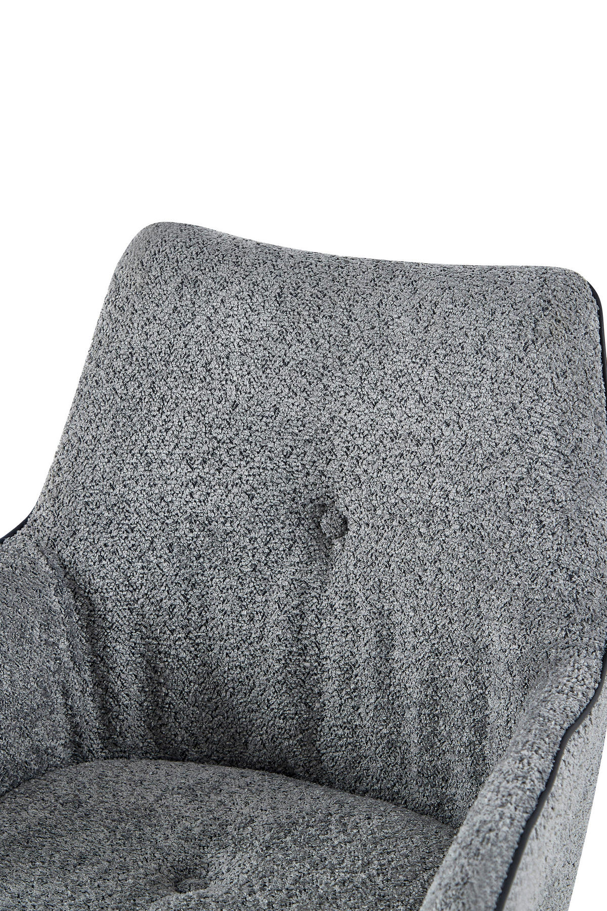 STOL MED ARMSTÖD järn  - grå, Design, metall/textil (64/91/61cm) - Kayoom